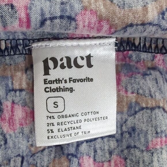 Pact Dress Womens Small Purple Revive Flutter Sleeve Dress Leopard NWT - Picture 8 of 11